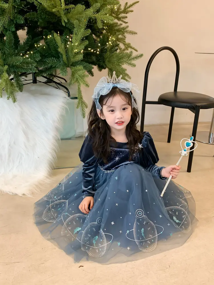 Long Sleeve Princess Fairy Dress for Celebration